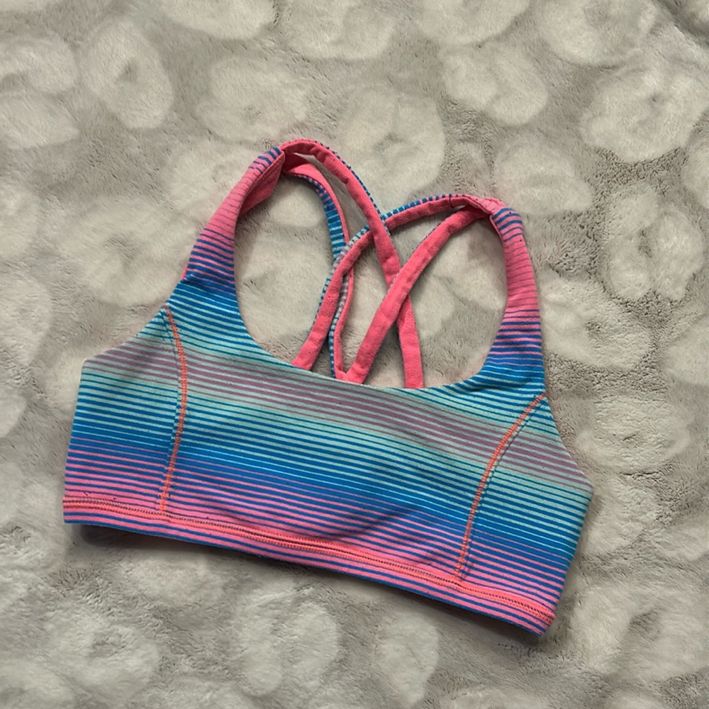 Ivivva Reversible Vitality Sports Bra Strappy Back Girls Size 12